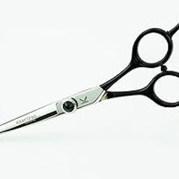 KRAFTPRO REINVENTED Edge 5.5 Black/Silver Stainless Steel Barber Scissor Unisex With Case/Screw Cleaning Cloth & Oil, 10 X 5 Cm-image-4