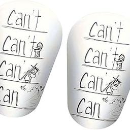 LOOM TREE 2X Mini Soccer Shin Guards Football Training Shin Guards for Kids Boys Girls XS White Black Letters-image-18