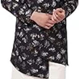 Men's Black And cream Polyester Lurex Blend Sherwani Set_VASMIW006BLnK091CRnVPCR_40-picture-3