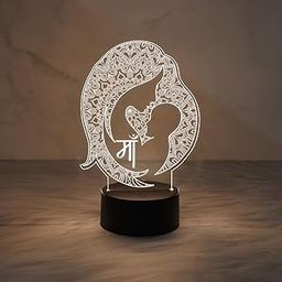 Gift Me Bazar 3D Illusion Baby & Mom Night Lamp with Warm White Light & USB Cable | On/Off Touch Button | Gift for Mom | Mom to Be Gift | Home Décor Light-20