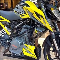 HARP MODZ® Universal Engine Guard UNDERBELLY for All Bikes NS200,RS200,Duke,CB Hornet,RC,DOMINAR,MT15 (Without Painting)-1