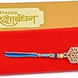Designer Rakhi for Brother | Green & Gold Thread with Diamond Pattern | Traditional Bracelet for Bhai, Men, and Boys | Raksha Bandhan Rakhi with Roli Chawal Tilak Set-image-89