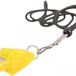 SAZ DEKOR 5xSports Whistles with Lanyard Referee Whistle for Survival Outdoor Yellow-image-45