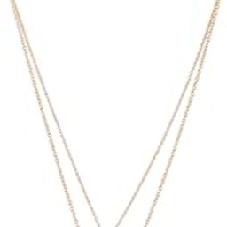 Green Stone Contemporary 2 Layers Necklace & Chain For Women-ZPFK15162-image-5