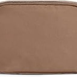 Unisex Mini Belt Bag with Adjustable Strap Small Waist Pouch for Workout Running Travelling Hiking, Brown, one size-image-123