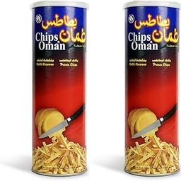 AJFAN Chilli Flavour Oman Chips | Crispy Potato Chips Snack Food | Red Chilli Aloo Chips | Spicy Flavoured Ready to Eat Chips | Crunchy Salted Potato Chips (Tin_137 GM) Pack of 2-image-45