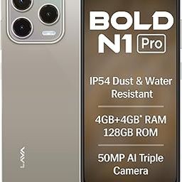 Lava Bold N1 Pro (Titanium Gold, 4 GB RAM, 128 GB Storage)| Bigger 6.67" HD+ IP54 Display | 120 Hz Refresh Rate | 50 MP AI Triple Rear Camera | 8 MP Front Camera| 5000 mAh Battery | Charger in Box-19