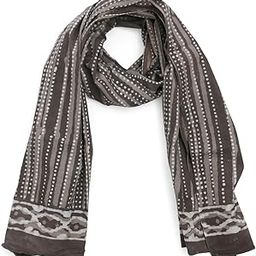 Hand-block Printed Coffee Color Soft Mulmul Stole for Women and Girls-45