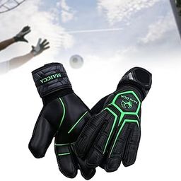UJEAVETTE® Goalkeeper Gloves Nonslip Adjustable Professional Breathable Football Gloves Black Green Size 9-image-53