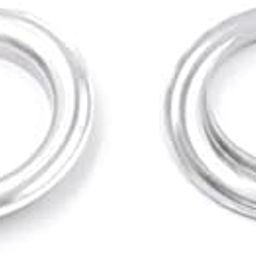 UNIQUELLA Pack of 90 Sets Premium Stainless Steel Grommets Kit Metal Eyelets with Washers Curtain Grommet for Leather, Tarp, Canvas Silver, 1.5 Inch No Punching Tool Included.-image-17