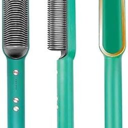 Hair Straightener Brush - Ceramic Straightening Comb, Anti-Frizz, Fast Heating, Adjustable Temperature, Suitable for All Hair Types, Portable Styling Tool, Smooth and Shiny Hair, Heat-Resistant Design-6