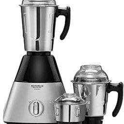 Maharaja Whiteline Infinimax HD Mixer Grinder with 3 Jars, 1000 Watts, Silver & Black, 5 Years Warranty on Motor, Plastic-20