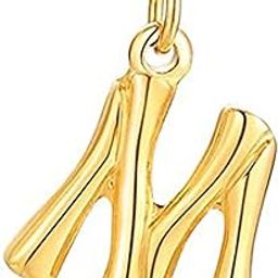Initial Alphabet Pendant Gold Plated Pendant Necklace Jewellery for Women-image-31