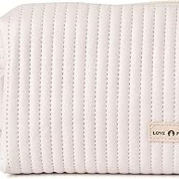 Makeup Cosmetic Bag Travel Toiletry Waterproof Portable Pouch for Beauty Accessories Gift for Women and Girls (Beige)-image-32
