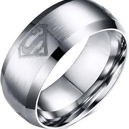 Tungsten Polished Beveled Edge Brushed Finish Band Ring For Men Boys, Size_9-image-19