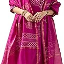 Women's Rayon Viscose Straight Printed Kurta with Pant & Dupatta-picture-20