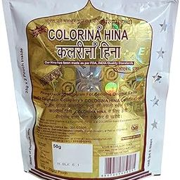 Colorina Hina Gujrati Herbal Henna Powder, Natural Black 6.1, 50g (Pack of 5) | Colors Hair not Skin-image-46