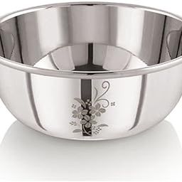 Neelam Stainless Steel 6.5 Inch (22g) Lazer Etching Prem Vati, 300 ml, Silver, Durable & Elegant, Multipurpose, Ideal for Serving Snacks, Desserts, Easy to Use Clean & Maintain-32