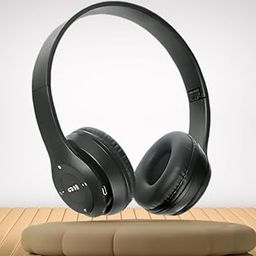 icall P47 Wireless Bluetooth Over Ear Headphones with Mic (Black)-17