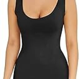 Premium Stretchable Bodysuit for Women Thong Body Shaper Seamless Sculpting Tummy Control Full Body Shaper without Steel Bones Open Crotch Design, Thigh Length Shapewear for Women-image-100