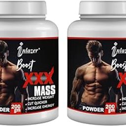INLAZER Weight Gain Powder For Achieve Your Dream Body Faster & Muscle Develop & Healthy Body Gain Without Fat Reduces Muscle Breakdown | Ayurvedic Weight Gainer Supplement-18