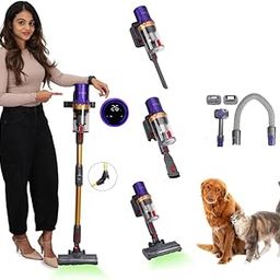 STARQ Flexibend Vacuum Cleaner with Pet Grooming Kit, Laser Guided Brush 400W Touchscreen & 28 Kpa Strong Cyclonic Suction, HEPA Filter Cordless Bagless & Rechargeable Upto 60min Runtime-image-66