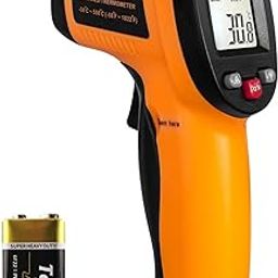 Real Instruments Laser Infrared Thermometer Non-Contact Digital Handheld Temperature Gun With Back Light LCD Display Industrial Thermometer For Industrial, Kitchen Cooking, Ovens (IR-550)-31