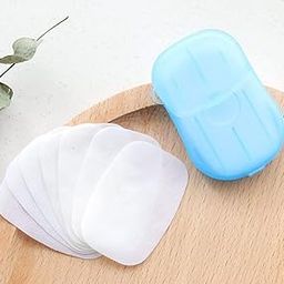 Aktnil Disposable Hand Washing Cleaning Paper Soap Flakes Mini Soap Paper Travel Hand Washing Box | Paper Soap For Hand Cleaner | (Multicolor) pack of 5)-image-20