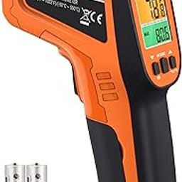 ThermoPro TP450 Dual Laser Temperature Gun for Cooking, Digital Infrared Thermometer for Pizza Oven Grill, Laser Thermometer Gun with Adjustable Emissivity Temp Gun -58℉to 1022℉(Not for Human)-11