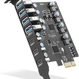 PCIe to USB 3.0 Expansion Card - 7 Ports (4 Type-A and 3 Type-C), PCI Express Add-in for Desktop PC, Windows 10/8/7/XP and Mac OS 10.8.2 Above Compatible-15