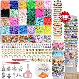 cairnsage Bracelet Making kit 6000 PCS - Beads for Jewellery Making - Jewellery Making kit - Beads for Bracelet Making - Bracelet Making kit for Girls and Adults, Multicolour-17