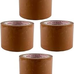 SHREE GANESH TRADERS SGT Cello Brown Tape – 72mm x 50 Meter 42 Micron – Pack of 4 Strong Rolls for Packaging and Sealing Use-image-0