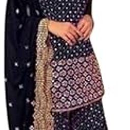 Exclusive Women’s Georgette Garara Suit | New Fancy Unstitched Dress Material with 9mm Heavy Sequin Work-image-23