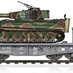 Hobbyboss 1/72 Platform Trolley Type Ssyms80 w. PzKpfw VI AUSF E Tiger I-image-1