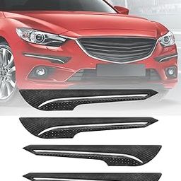 CARZEX Car Bumper Guard Scratch Protector for Car/Bumper Guard with Single Chrome Strip Compatible with All Cars (Black, Set of 4)-12