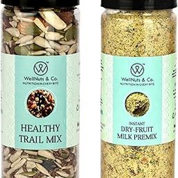 WellNuts & Co. Healthy Trail Mix 200g & Instant Dry Fruit Milk Premix 150g Combo | Protein-Rich Snack | Nutritious Breakfast Add-On | No Added Sugar-image-6