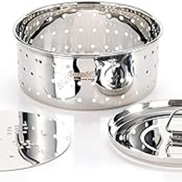 Sumeet Stainless Steel Paneer/Tofu/Sprout Maker/Mould/Press, Easy and Perfact for Home Made Healthy Paneer, 12.9cm Dia, 500gms Paneer, 2.5 liter, Silver-12