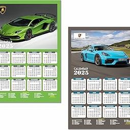 ESCAPER Car Wall Calendar 2025 hanging (45 x 30 cm), Car Wall Calendar 2025 for Room Decoration, Car Wall Calendar 2025 for sports car, Car Wall Decor, Car Wall Calendar 2025 hanging big size-image-5