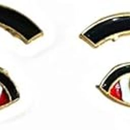 Brij Sugandha Metallic Eyes with Eyebrow – for Laddu Gopal, Shree Nath ji, Krishna Bhagwan Seva by The Kanha Store (3 cm)-image-72