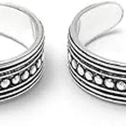 silberry 925 Sterling Silver Oxi Classic Line Toe Ring for Women-picture-41