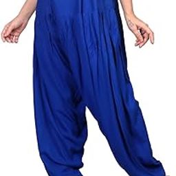 Women's Rayon Relaxed Fit Patiala Salwar with Full Length Drawstring Closure Type and Flexible Waist|Patiala Pant for Woman-image-6