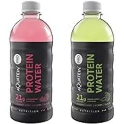 Aquatein Pro 21g Ready To Drink Whey Protein Water Drink Strawberry, Orange, Green Apple & Mix Berry - 500 ml (Pack of 4)-29
