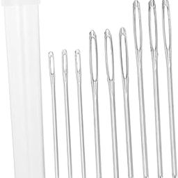 SEWOART Premium Large Eye Needles 9 Pack 5.3/6/7cm - Steel for Yarn Sewing Easy to Use-image-18