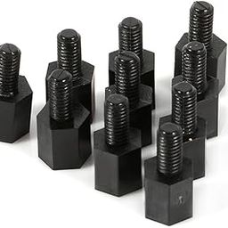 Plastic Nylon Hex Standoff Male FemaleThreaded Spacer Pillar M3 Thread 6+6mm 100Pcs-image-40
