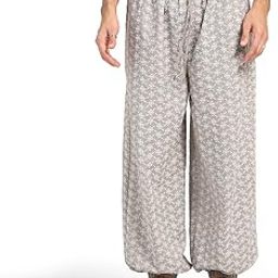 Taupe Elastic Schiffle Pant-picture-43