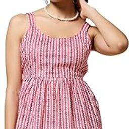 Jaipuri Cotton Printed Scoop Neck Strappy Sleeveless Top for Women-image-84