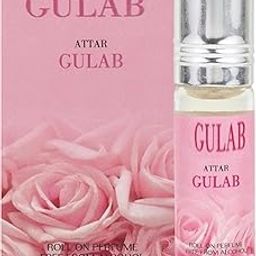 Attar Original 6ml Roll-On - Alcohol-Free, Oil-Based Rose Itra/Ittar/Attar for Men & Women, Long-Lasting Floral Scent for Pooja, Puja, & Everyday Use-55
