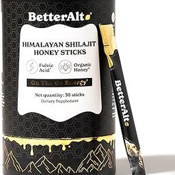 Better Alt Pure Himalayan Shilajit Honey Sticks with Organic Honey, Naturally Sweeter & Tastier Shilajit| 30 Sticks for Energy Boost & Immune Support, 85+ Trace Minerals, 75%+ Fulvic Acid-image-13