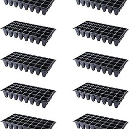 LOOM TREE® 10Pcs Seedling Nursery Starting Tray PP Material for Wheatgrass, Microgreens 32 Grids-image-95