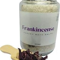 DEER Frankincense Bath Salt 200g – Luxury Bath Soak with Essential Oils & Natural Herbs | Relaxation & Skin Rejuvenation | Glass Jar with Cork Lid-image-82